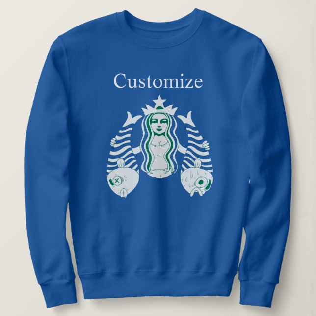 Sweatshirt Star-Crown Queen Mermaid Thunder_Cove (Design devant)