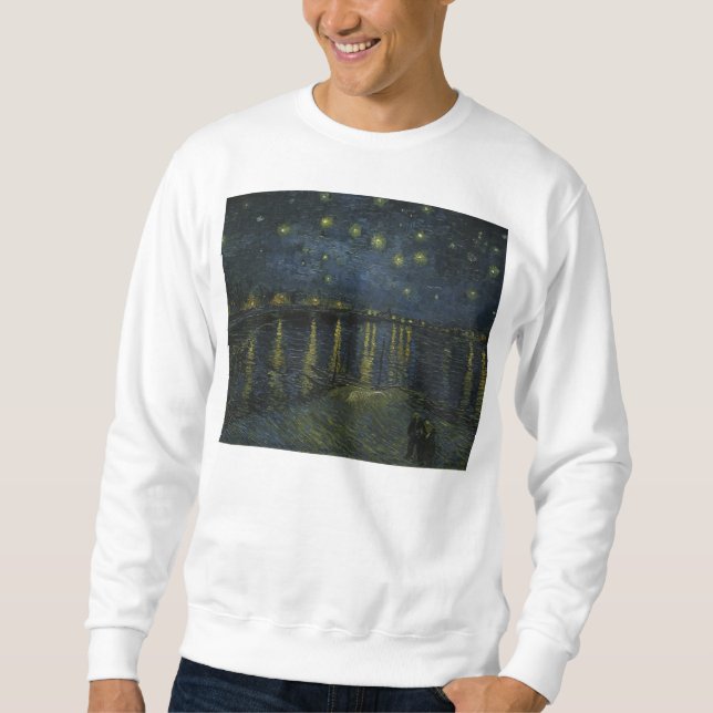 Sweatshirt Starry Night Over the Rhone par Van Gogh (Devant)