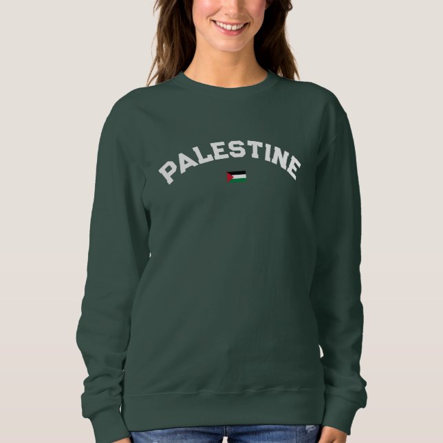 Sweatshirt State of Palestine Varsity College University Styl (Devant)