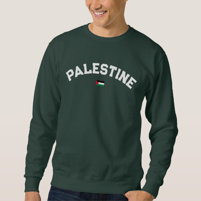 Sweatshirt State of Palestine Varsity College University Styl (Devant)