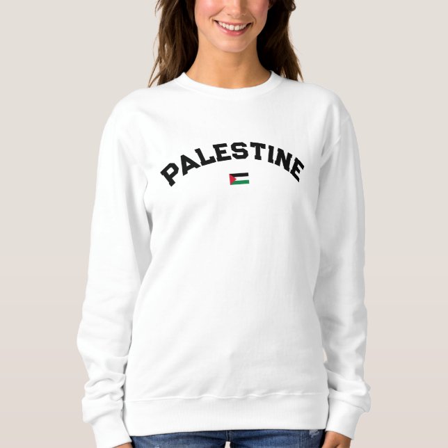 Sweatshirt State of Palestine Varsity College University Styl (Devant)
