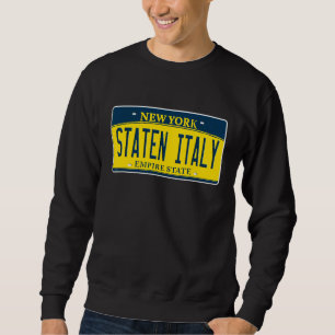 Sweatshirt Staten Italie Island Ny New York Italie Amérique