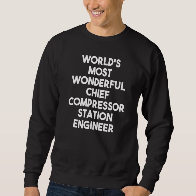 Sweatshirt Station Compressor En, la plus merveilleuse du mon (Devant)