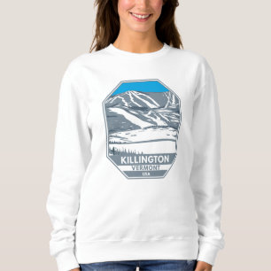 Sweatshirt Station de ski de Killington Hiver Vermont