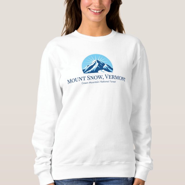Sweatshirt Station de ski du Mont Snow Vermont (Devant)