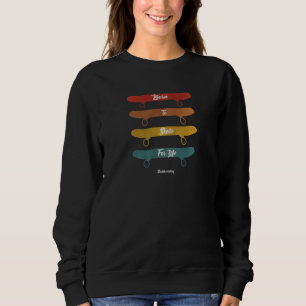 Sweatshirt Station de ski Retro Vintage Père Noël Cruz Skate