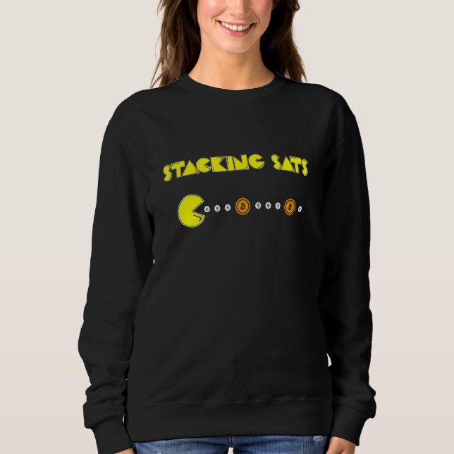 Sweatshirt Stationnement Sats Bitcoin Crypto Devise Btc (Devant)