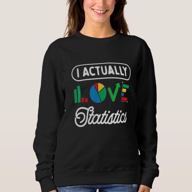 Sweatshirt Statistiques Math Data Scientifique Comptabilité (Devant)