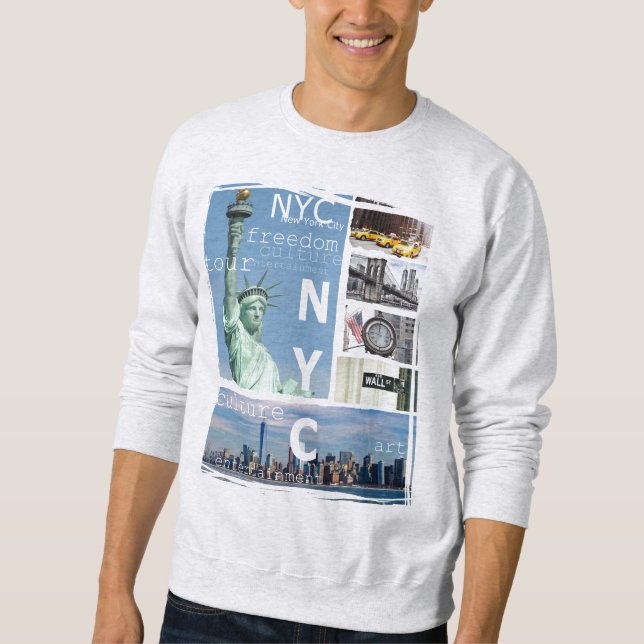 Sweatshirt Statue branchée de la Liberté de Manhattan Nyc New (Devant)