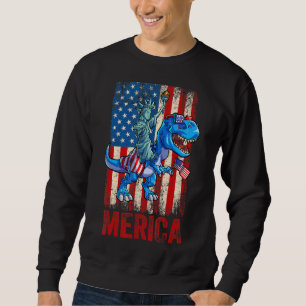 Sweatshirt Statue De La Liberté 4 juillet Dino Boys Hommes Am