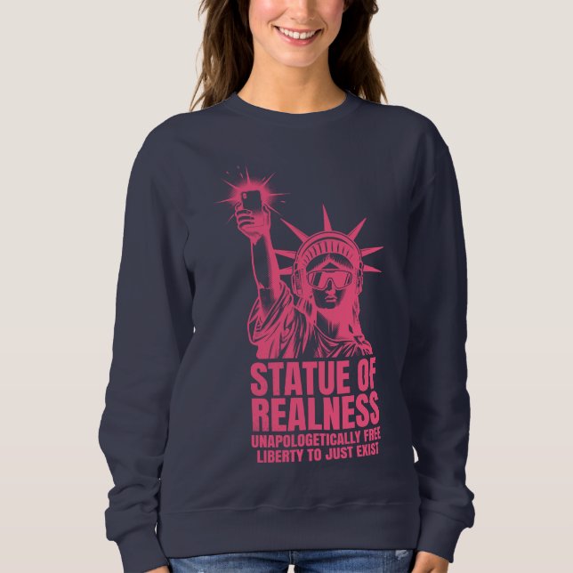 Sweatshirt Statue de Réalité (Devant)