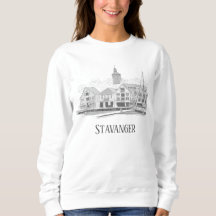 Stavanger Norvège Beau Streetscape Dessin Swe