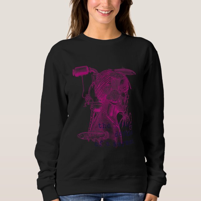 Sweatshirt Steampunk Aesthetic Macabra Encyclopedia Merman Wo (Devant)