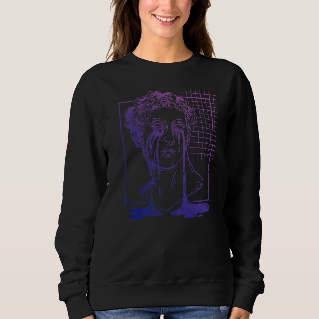 Sweatshirt Steampunk Pastel Goth Michelangelo Déplaisant Davi (Devant)