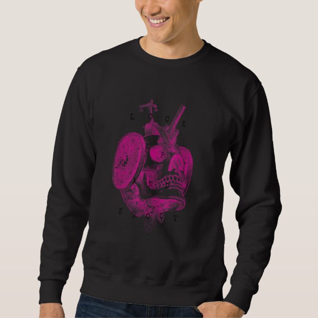 Sweatshirt Steampunk Vaporwave Aesthetic Encyclopedia Mechani (Devant)