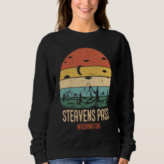 Sweatshirt Steavens Pass Washington Mountains Randonnée Vinta