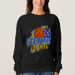 Sweatshirt Stepmaman Du Basketball Et Cheer Stepmaman Leopa
