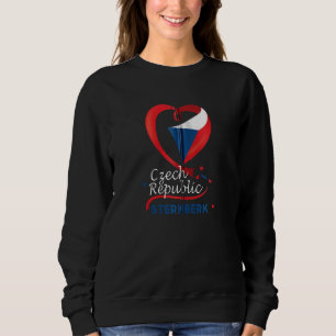 Sweatshirt Sternberk République Tchèque Drapeau Coeur Lion Co