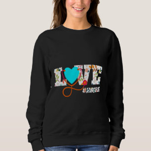 Sweatshirt Stéthoscope vintage Soins Médicales Infirmière