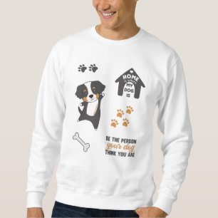 Sweatshirt Stick de chien mignon Set Bernese Mountain
