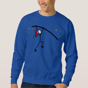 Sweatshirt Stick With Sport Père Noël Pole Vault Jumper