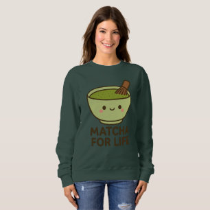 Sweatshirt Sticker à bol mignon Matcha