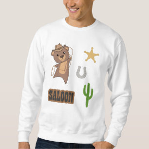 Sweatshirt Stickerset occidental Cowboy Bear Saloon