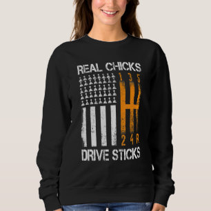 Sweatshirt Sticks de conduite Real Chicks Manuel de déplaceme