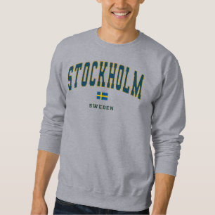 Sweatshirt Stockholm Suède Vintage College Style