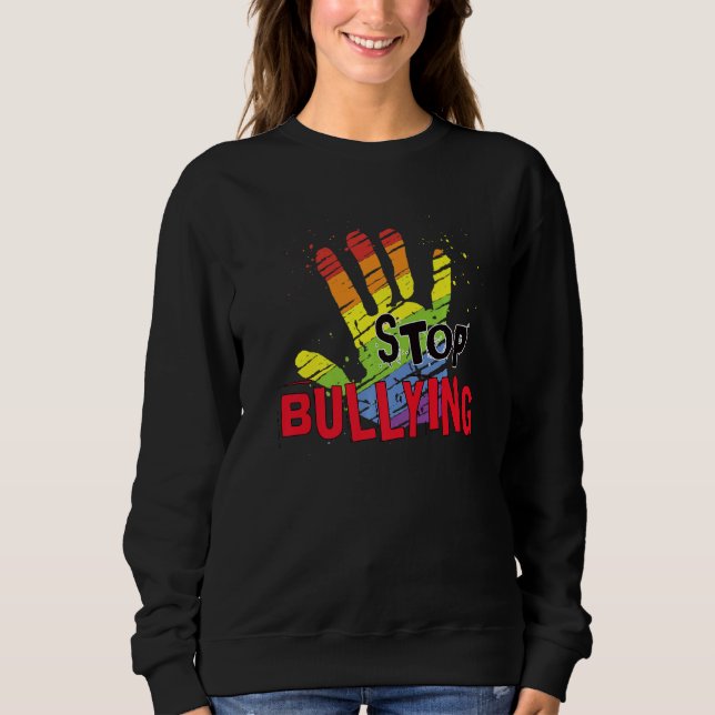 Sweatshirt Stop Bullying Awareness Anti Bully Equality Matchi (Devant)