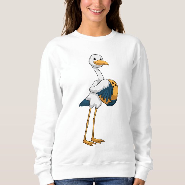 Sweatshirt Stork à Bowling avec Bowling ball (Devant)
