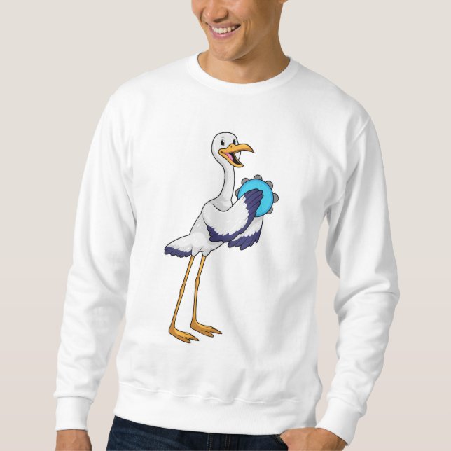 Sweatshirt Stork en musicien avec Tambourine (Devant)