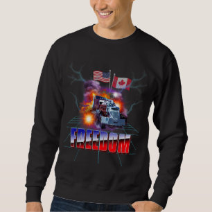 Sweatshirt Storm Truck American USA Canada Drapeau Liberté Co