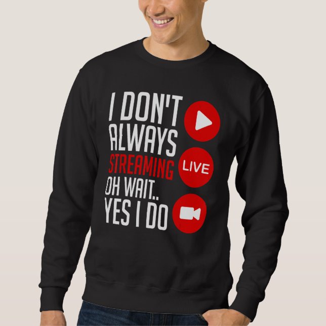 Sweatshirt Streaming Gaming Streamer Online Video Microphone  (Devant)