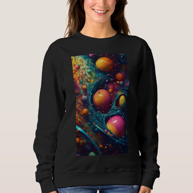 Sweatshirt structure spatiale par art (Devant)