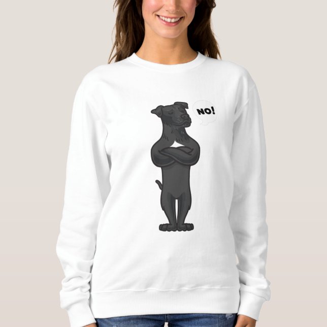 Sweatshirt Stube Patterdale Terrier Dog drôle (Devant)