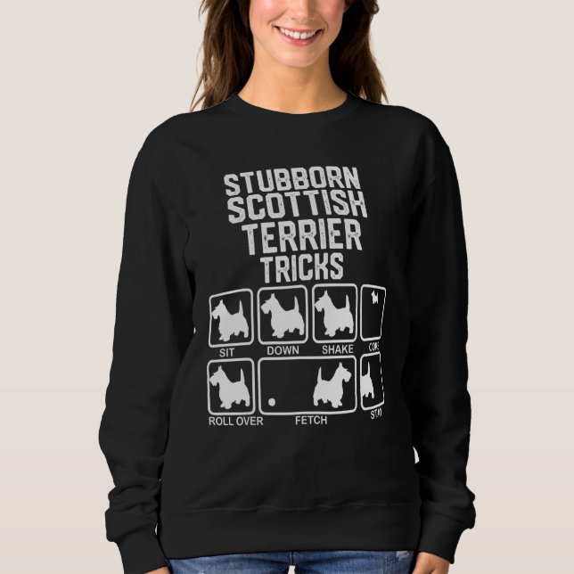 Sweatshirt Stube Scottish Terrier Tricks_2 (Devant)