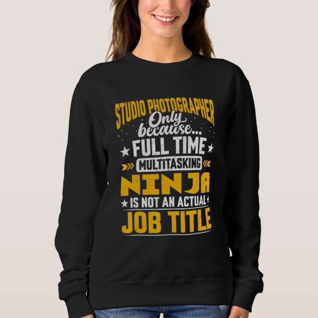 Sweatshirt Studio Photographe Titre du travail Studio Cameram (Devant)