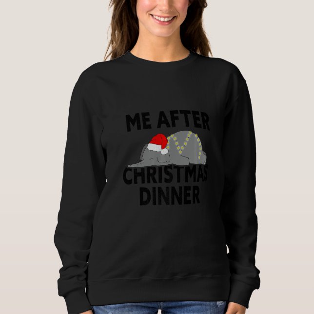 Sweatshirt stuffed after christmas dinner   (Devant)