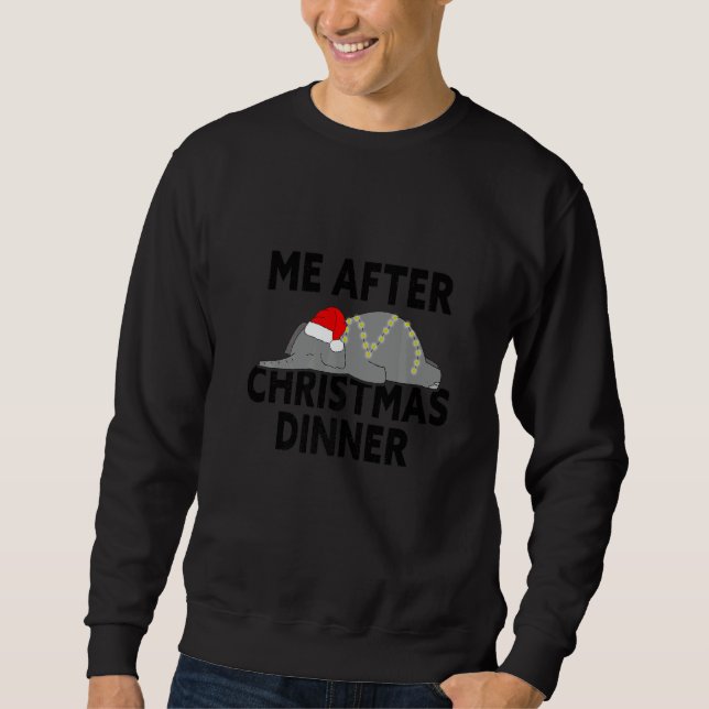 Sweatshirt stuffed after christmas dinner   (Devant)