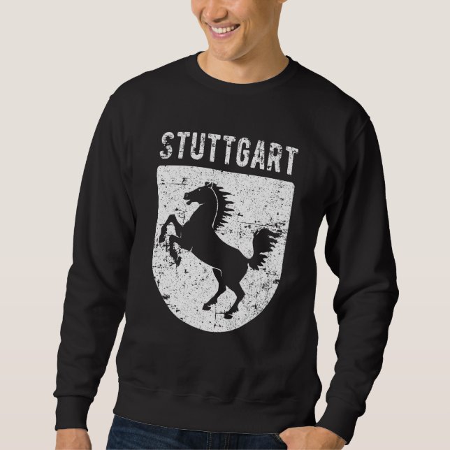 Sweatshirt Stuttgart Allemagne Deutschland Conception détendu (Devant)