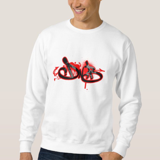 Sweatshirt Style bas de graffiti du tambour n (Devant)
