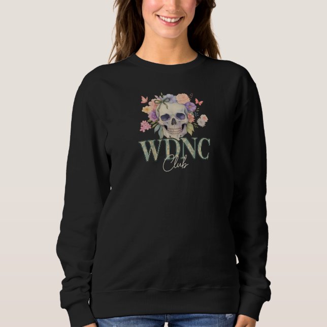 Sweatshirt Style de crâne floral rétro (Devant)