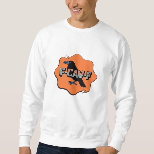 Sweatshirt Style décontracté tendance F Caw F classique (Devant)