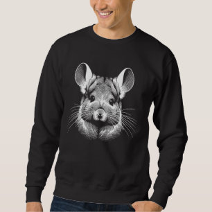 Sweatshirt Style d'empreintes digitales - Chinchilla Papa Mam