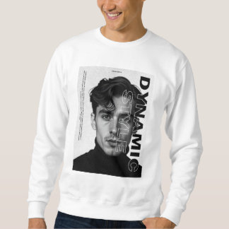 Sweatshirt Style dynamique - Design de portrait monochrome