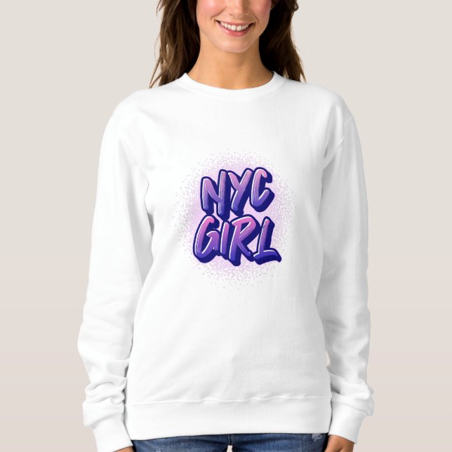 Sweatshirt Style Graffiti pour fille NYC (Devant)