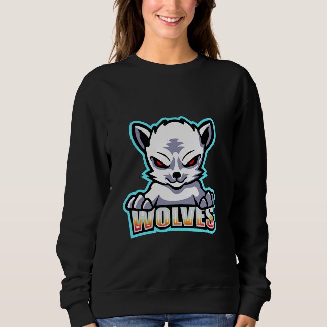 Sweatshirt Style Husky Wolves (Devant)
