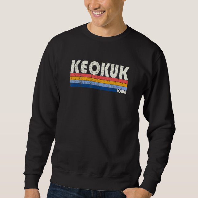 Sweatshirt Style Keokuk Iowa les années 70 80s (Devant)