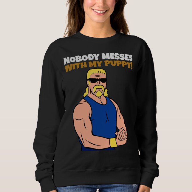 Sweatshirt Style Rétro No Messing Labrador Puppy (Devant)
